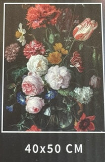 Diamond art - Blomster 40x50 cm