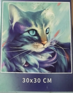 Diamond art - Kat - 30x30 cm