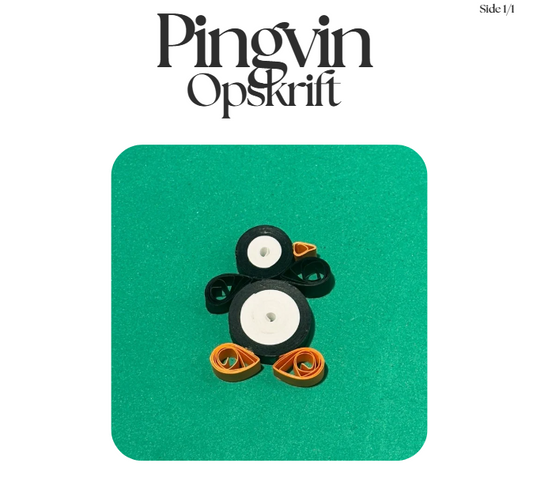 Quilling opskrift - Pingvin