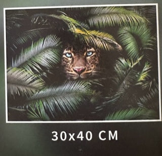 Diamond art - Tiger i naturen - 30x40 cm