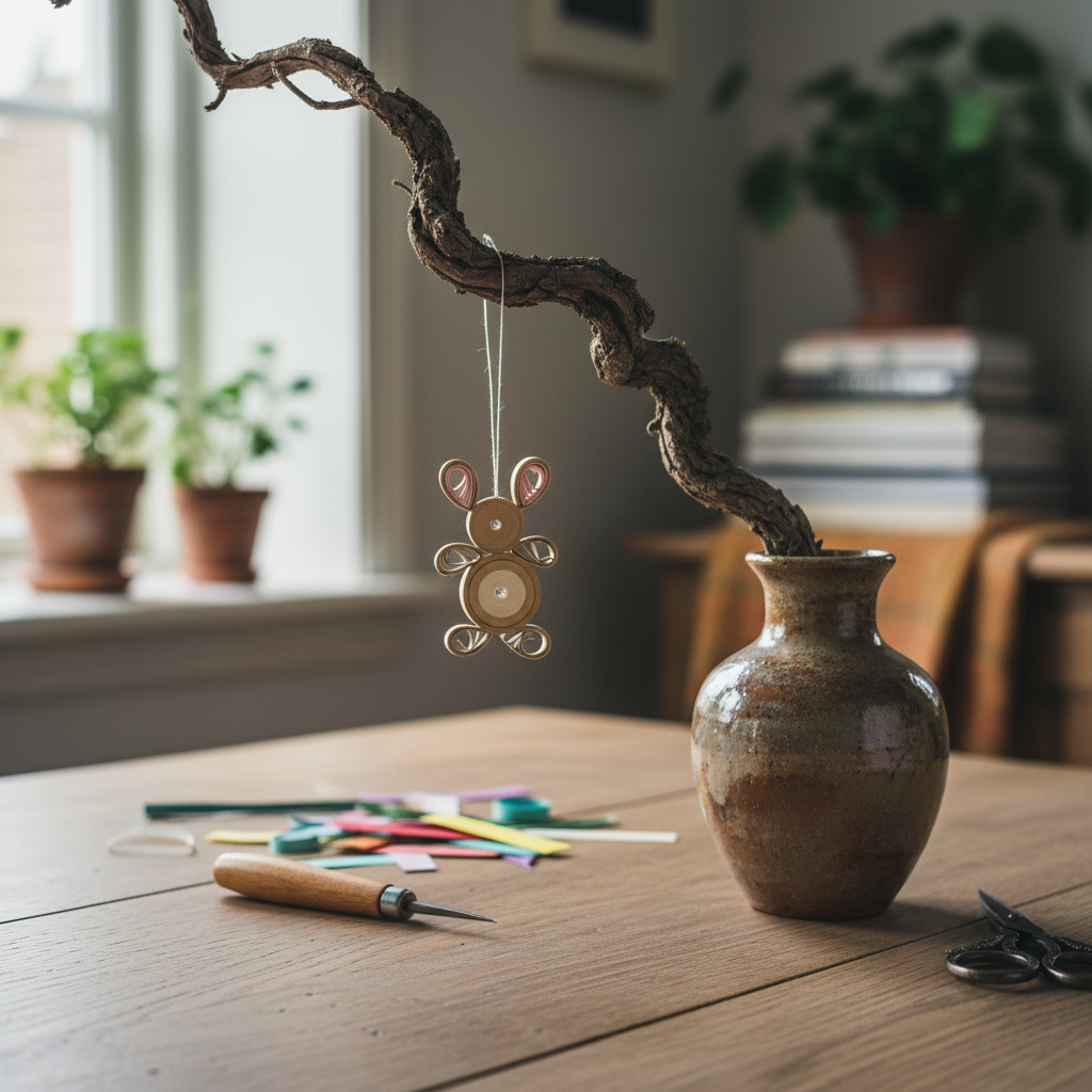 Quilling opskrift - Påske-hare