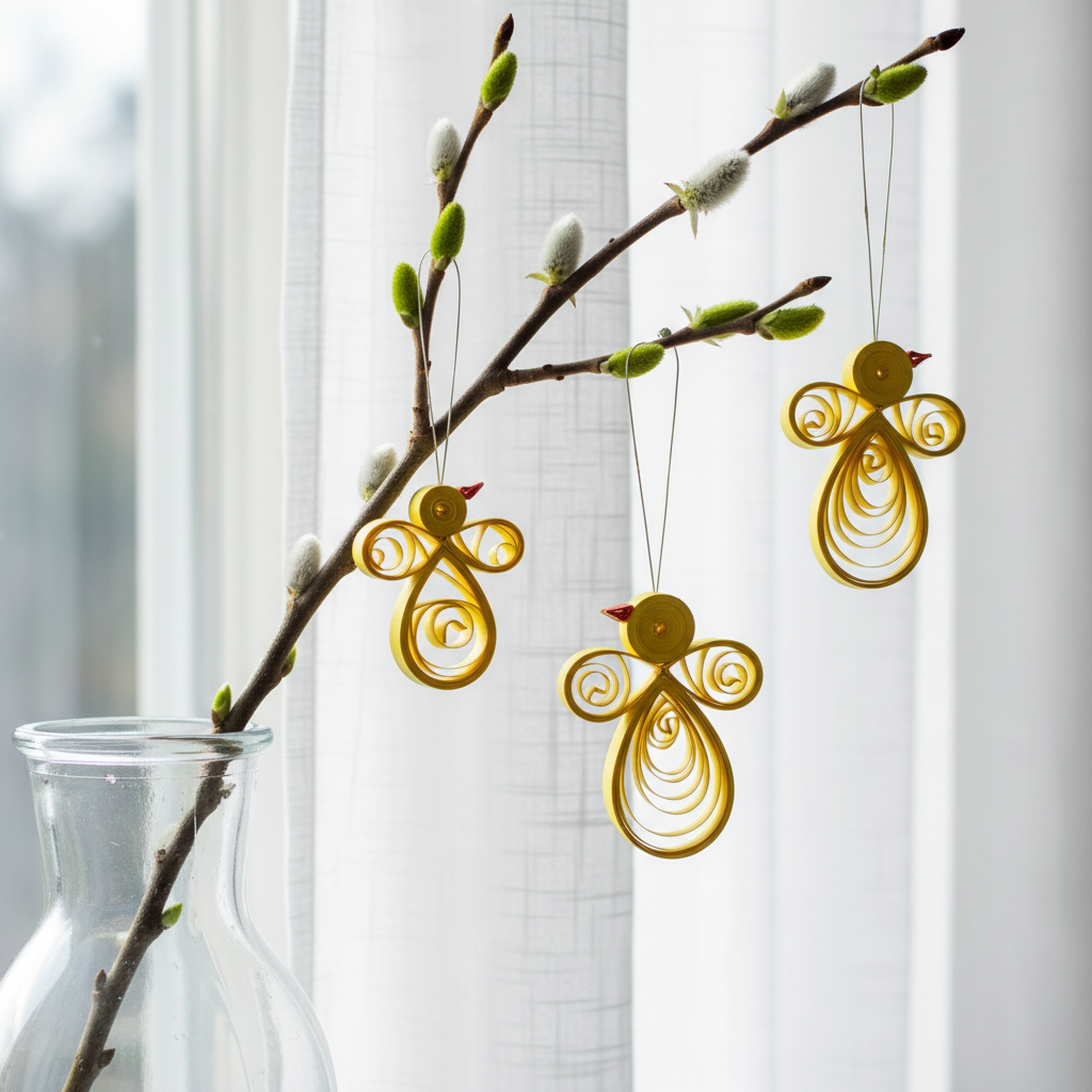 Quilling opskrift - Påskekyllinger