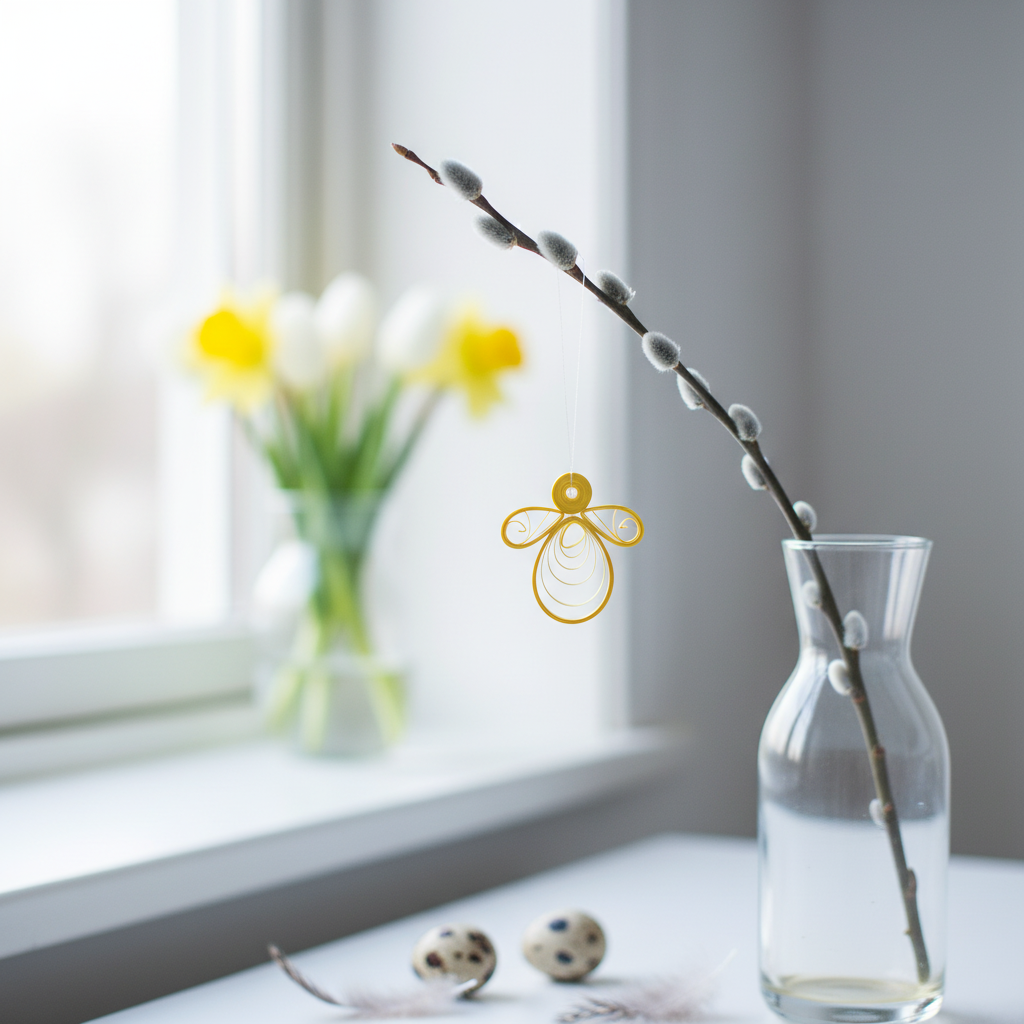 Quilling opskrift - Påskekylling lille