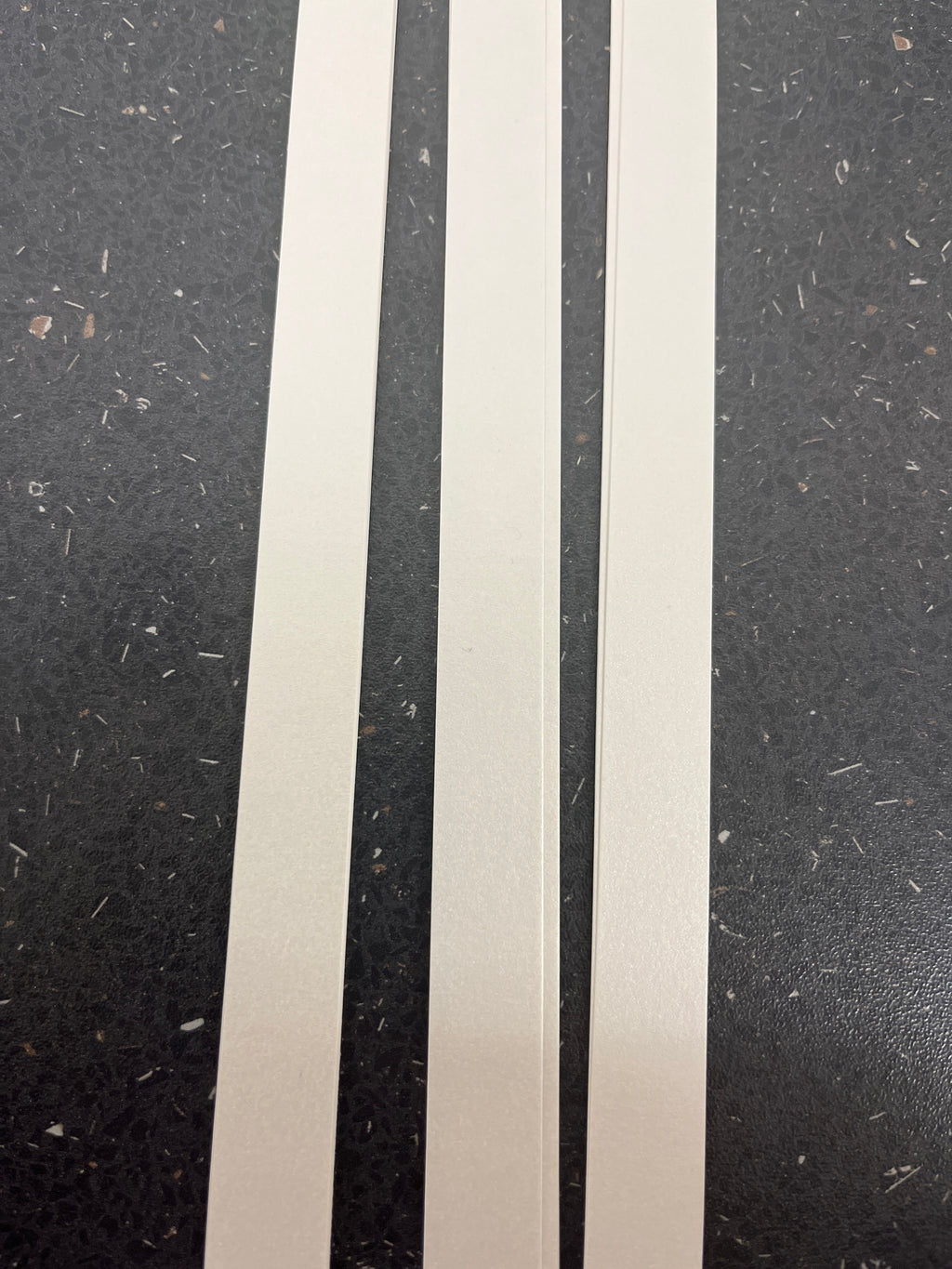 Quilling strimler – Hvid (Metallic)