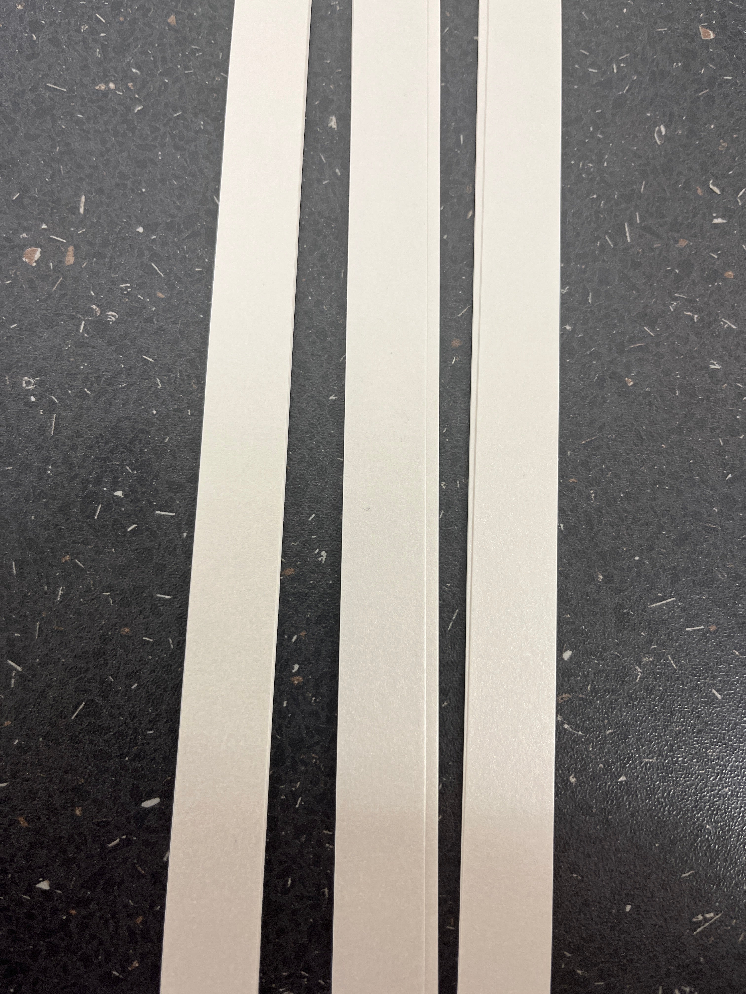 Quilling strimler – Hvid (Metallic)