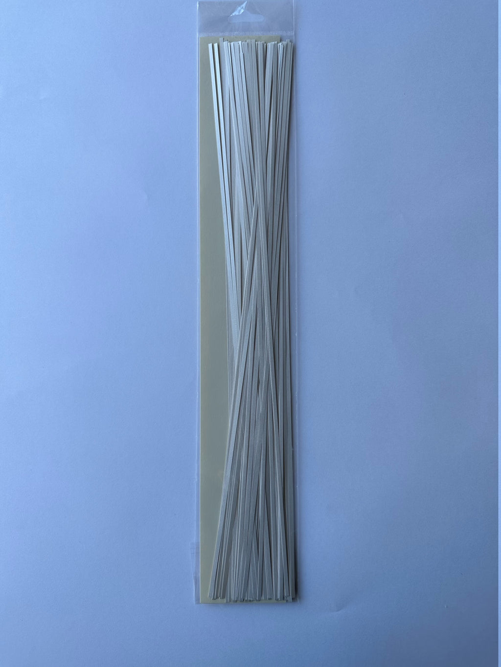 Quilling strimler – Hvid (Metallic)